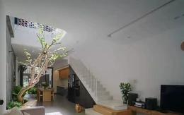 Nhà phố mặt tiền 4,5m vẫn rộng, thoáng nhờ giếng trời