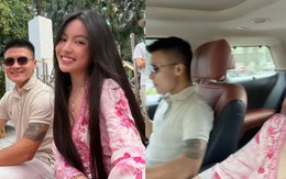 Quang Hải cùng Chu Thanh Huyền ngồi trên xe sang 8 tỷ đến trường học của con