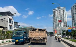 Hà Nội phân luồng đường đê Long Biên - Xuân Quan để thi công cầu Trần Hưng Đạo