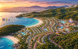Ông Phạm Nhật Vượng đang cho xây 1 công trình "lần đầu tiên có trong hệ thống": Sử dụng quỹ đất 4,6 ha giữa Đảo Ngọc dưới chân đèo ngoạn mục nhất Việt Nam, khách đến được đón bằng xe Lạc Hồng