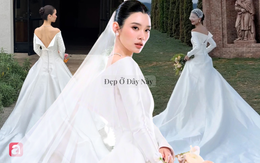 Đầm cưới hào môn của Hề Mộng Dao thành hot trend tại Trung Quốc, hội nàng dâu mới thi nhau học theo