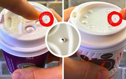 Hơn 90% người dùng không biết công dụng của chiếc lỗ nhỏ trên nắp ly cà phê, trà sữa mang đi