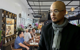 Cảnh tượng tại quán cà phê của ông Đặng Lê Nguyên Vũ ở đường Tân Sơn Nhì, TPHCM