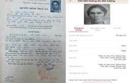 Ra quyết định truy nã Võ Văn Tin SN 1984