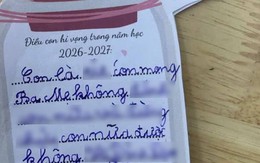 "Thẻ ước nguyện" đầu năm học của con trai khiến bà mẹ không biết nên cười hay mếu: Nước sông Hoàng Hà cũng không rửa sạch nỗi oan này!