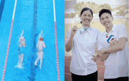 Nam thần bơi lội thế hệ mới gây sốt với body 8 múi săn chắc khi thi bơi cùng chị gái - Ánh Viên