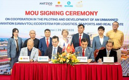 Việt Nam sắp thử máy bay điện không người lái chở hàng từ bờ ra tàu biển: Tốc độ tới 130 km/h, hai siêu cảng được nhắm tới