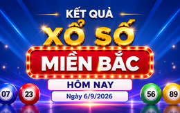 Kết quả xổ số miền Bắc hôm nay ngày 6/9/2026 - XSMB 6/9