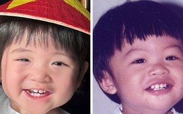 Gin Tuấn Kiệt khoe ảnh ngày nhỏ, giống con gái hiện tại đến 100%