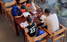 Bức ảnh gia đình trong quán cafe bỗng "hót hòn họt" khắp MXH: Quá lâu rồi mới thấy 1 hình ảnh đẹp đến thế này!
