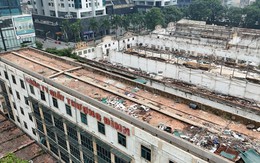 Cận cảnh khu đất hơn 3,6 ha của nhà máy Giầy Thượng Đình đang được tháo dỡ