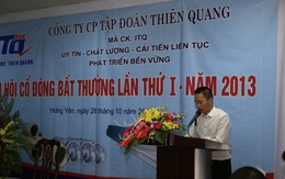 Thiên Quang ITQ thông qua việc tăng vốn, 9 tháng lãi ròng 2,5 tỷ đồng