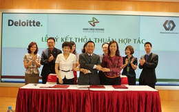HNX, VSD và Delloitte ký kết MOU về đào tạo quản trị rủi ro, phân tích báo cáo tài chính