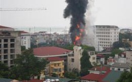 Hà Nội: Cháy lớn ở cây xăng gần viện 108