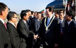 Thủ tướng Nguyễn Tấn Dũng tới Thủ đô Phnom Penh, Campuchia