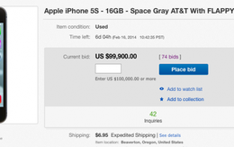 iPhone 5S cài sẵn Flappy Bird được rao bán giá 99.900 USD trên eBay