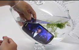 [Video] Ngâm nước Galaxy S5 có tính năng chống nước vào bể cá 