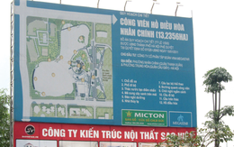Hà Nội cho thuê đất kinh doanh tại lô đất công viên Hồ điều hòa Nhân Chính