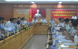 Bộ trưởng Đinh Tiến Dũng làm việc với tỉnh Hà Tĩnh