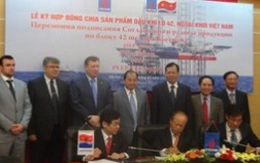 Petrovietnam ký hợp đồng chia sản phẩm dầu khí Lô 42 ngoài khơi thềm lục địa Việt Nam