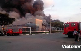 Bình Dương: Xảy ra cháy lớn tại Công ty TNHH Sakata