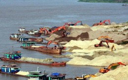 Câu chuyện" chợ cát lậu" ở khúc sông giáp ranh Hưng yên - Hà Nội
