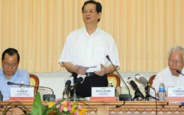 Thủ tướng Chính phủ Nguyễn Tấn Dũng làm việc với TP HCM