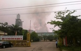Cháy lớn tại nhà máy gỗ MDF - VRG Quảng Trị