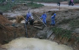 Họp các bên về sự cố vỡ đường ống nước Sông Đà