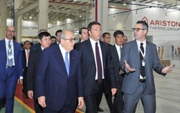 Thủ tướng Italy Matteo Renzi làm việc tại tập đoàn Ariston Bắc Ninh 