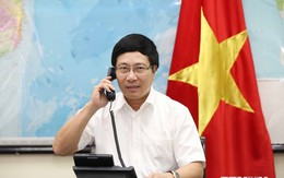 Phó Thủ tướng Phạm Bình Minh điện đàm với Ngoại trưởng Pháp