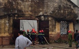 Hà Nội: Cháy khu xưởng trong Công ty Thiết bị Khí tượng Thủy văn