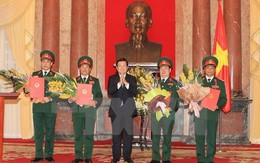 Chủ tịch nước Trương Tấn Sang phong hàm 4 Thượng tướng