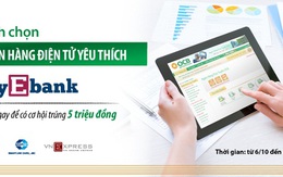 Bình chọn Ngân hàng điện tử yêu thích - My Ebank, Cơ hội trúng 5 triệu đồng