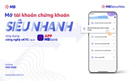 MBS triển khai mở tài khoản chứng khoán trực tuyến eKYC trên app MBBank