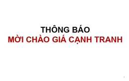 VietCredit thông báo mời chào giá cạnh tranh