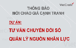 VietCredit thông báo mời chào giá cạnh tranh