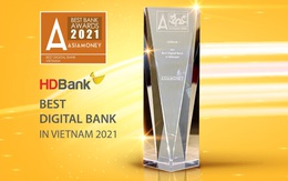 Asiamoney vinh danh HDBank là Ngân hàng Số tốt nhất Việt Nam 2021
