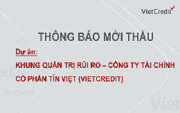 VietCredit  thông báo mời thầu