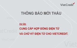 VietCredit thông báo mời thầu