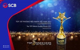 SCB được vinh danh “Thương hiệu mạnh Việt Nam” 06 năm liên tiếp