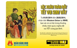 Khuyến mãi lớn khi nhận tiền kiều hối Western Union tại MHB