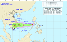 Áp thấp nhiệt đới vào Biển Đông di chuyển rất nhanh