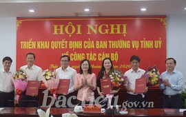 Bạc Liêu bổ nhiệm nhiều lãnh đạo chủ chốt