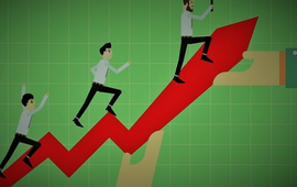 Thị trường chứng khoán đảo chiều, VnIndex bất ngờ "phi" 4 điểm