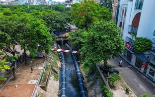 Hà Nội dừng phương án lấy nước sông Hồng bổ cập cho sông Tô Lịch theo dọc đường Võ Chí Công