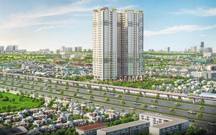 Giá nhà vượt tầm với, Diamond Boulevard trở thành lựa chọn cho người trẻ với 35 triệu/m2