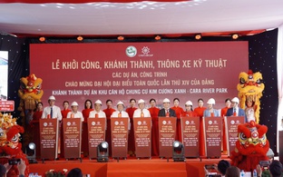 Lễ khánh thành Cara River Park chào mừng Đại hội XIV: Dấu ấn Tổng thầu VictoryCons