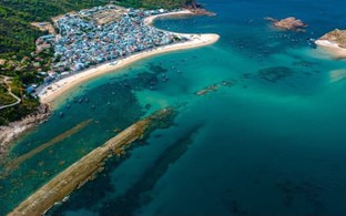 Cận cảnh con đường đi bộ xuyên biển 'thoắt ẩn thoắt hiện' tại Bình Định