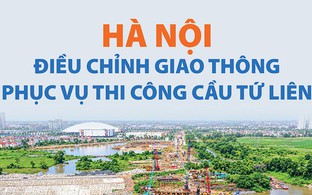 Hà Nội điều chỉnh giao thông phục vụ thi công cầu Tứ Liên từ ngày 21-10